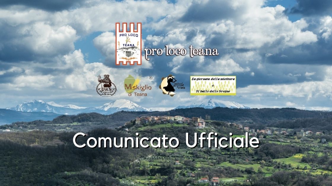 Comunicato Ufficiale